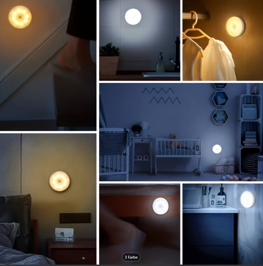 Wiederaufladbare Kabellose Bewegungssensor-Wandleuchte